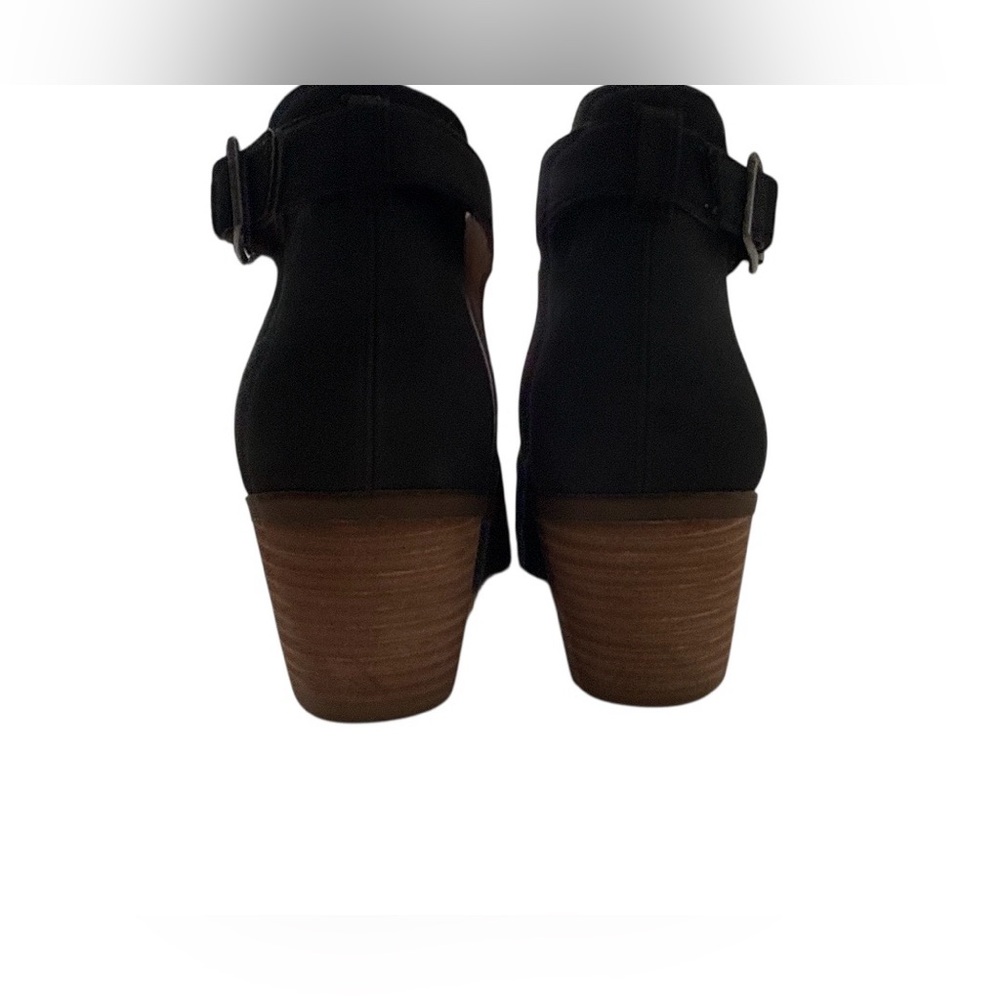 Lucky Brand Black Open-Toe Block Heel Sandal/Bootie/Mule - Women’s Size 8 - Picture 7 of 10